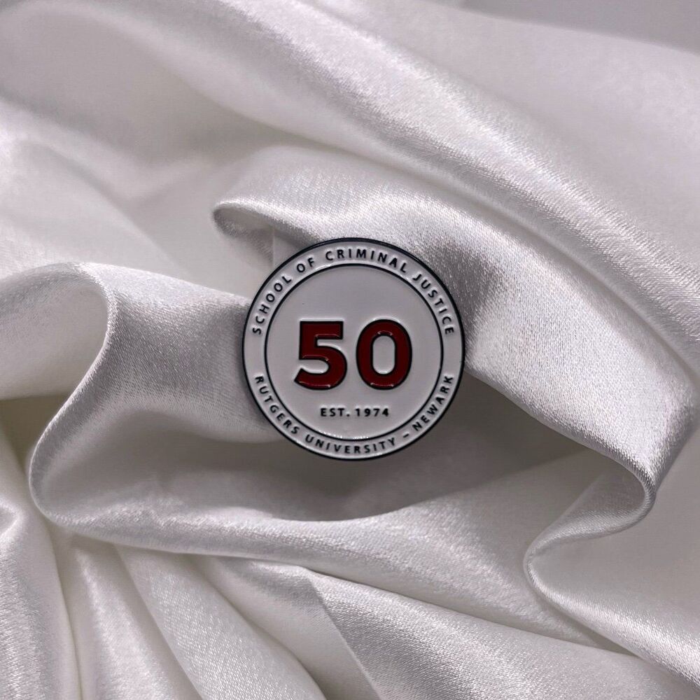 Rutgers University School of Criminal Justice 50th Collegiate Lapel Pin Brooch